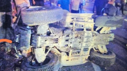 Adıyaman’da ATV Aracı ile otomobil çarpıştı: 1 yaralı
