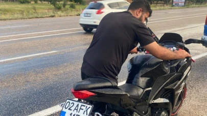 Adıyaman'da motosiklet devrildi: 1 yaralı
