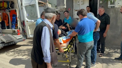Adıyaman’da bıçağın üzerine düşen şahıs yaralandı