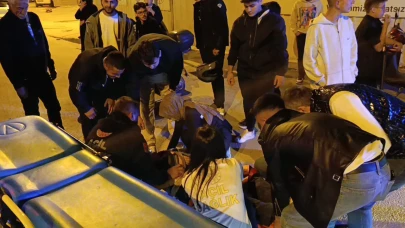 İnegöl'de otomobil ile motosiklet çarpıştı! 1 yaralı