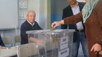 Çankırı'da vatandaşlar muhtar seçmek için sandık başına gitti