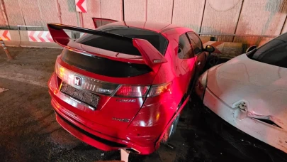 'Ucube Kavşak'ta 2 ayrı kaza: 4 yaralı