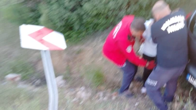 Balıkesir'de otomobil şarampole uçtu! 1 yaralı