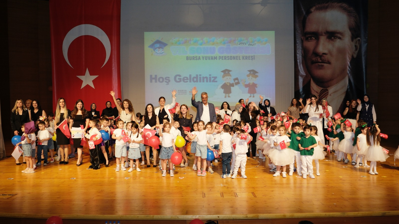 Bursa Yuvam Personel Kreşi’nden yıl sonu gösterisi