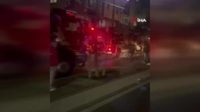 Eyüpsultan'da minibüs alev alev yandı