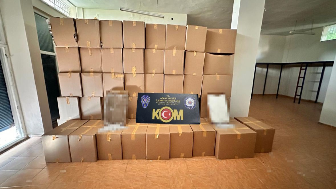 Adana'da 44 milyon TL değerinde doldurulmuş sigara ele geçirildi