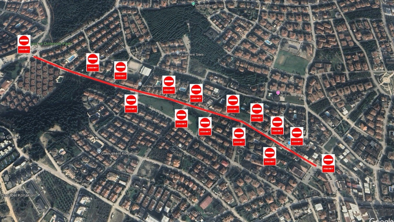 Bursa'da trafik düzenlemesi