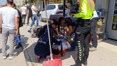 İnegöl'de otomobilin çarptığı motosikletli yaralandı