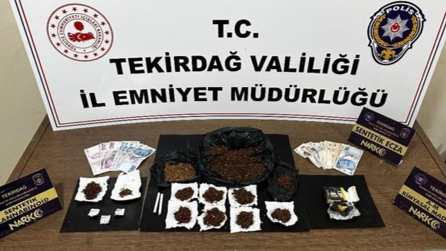 Tekirdağ’da uyuşturucu operasyonunda 9 kişi tutuklandı