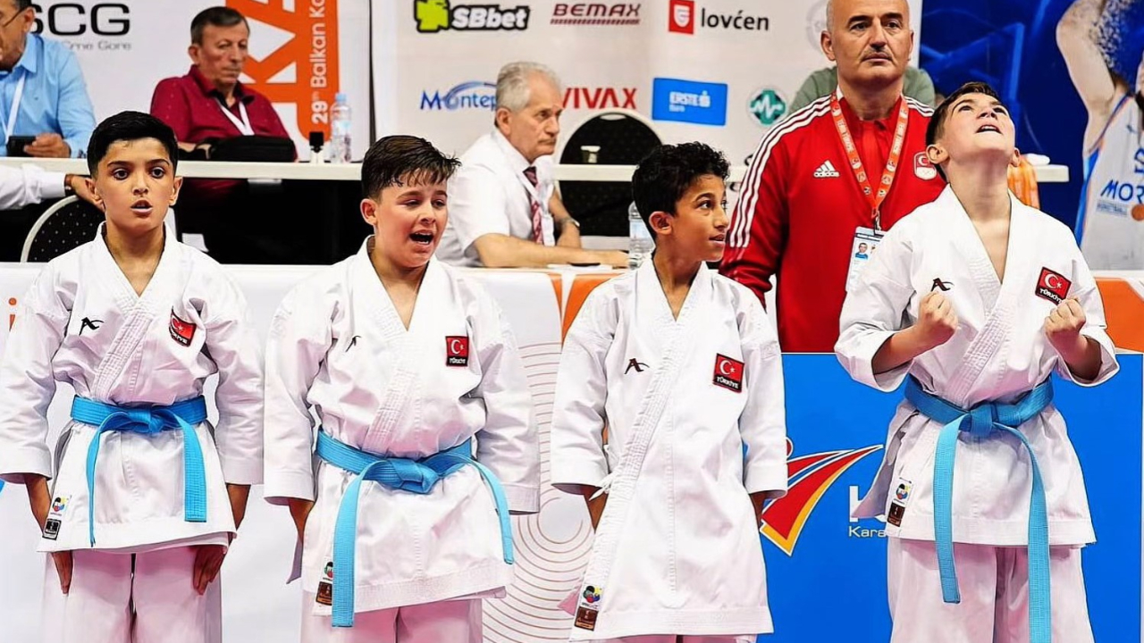 Milli takım, Balkan Çocuklar Karate Şampiyonası'nda 55 madalya kazandı