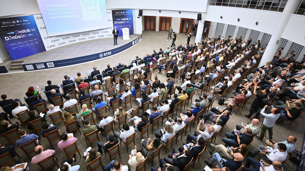 BTSO’da KOSGEB destek programlarının tanıtımı yapıldı.