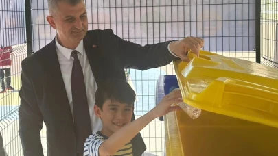 Öğrencilere sıfır atık eğitim sahası kuruldu