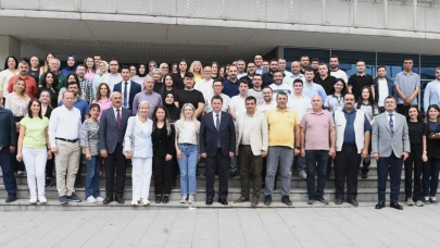 Başkan Aydın mesai arkadaşlarıyla bayramlaştı