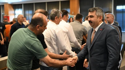 Başkan Yılmaz belediye personeli ve ilçe protokolüyle bayramlaştı