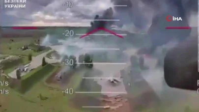 Rus askeri üssüne yönelik saldırıda yeni görüntüler
