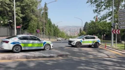 Çankaya Köşkü yakınında hareketli anlar