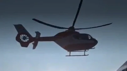 79 yaşındaki hastaya helikopter ambulans ile anında müdahale