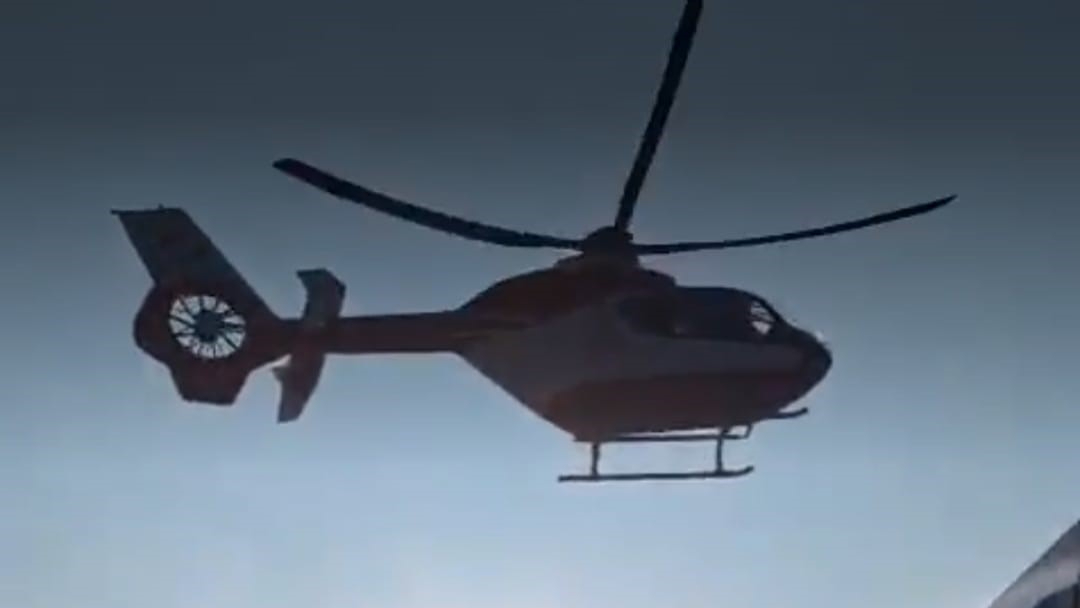 79 yaşındaki hastaya helikopter ambulans ile anında müdahale