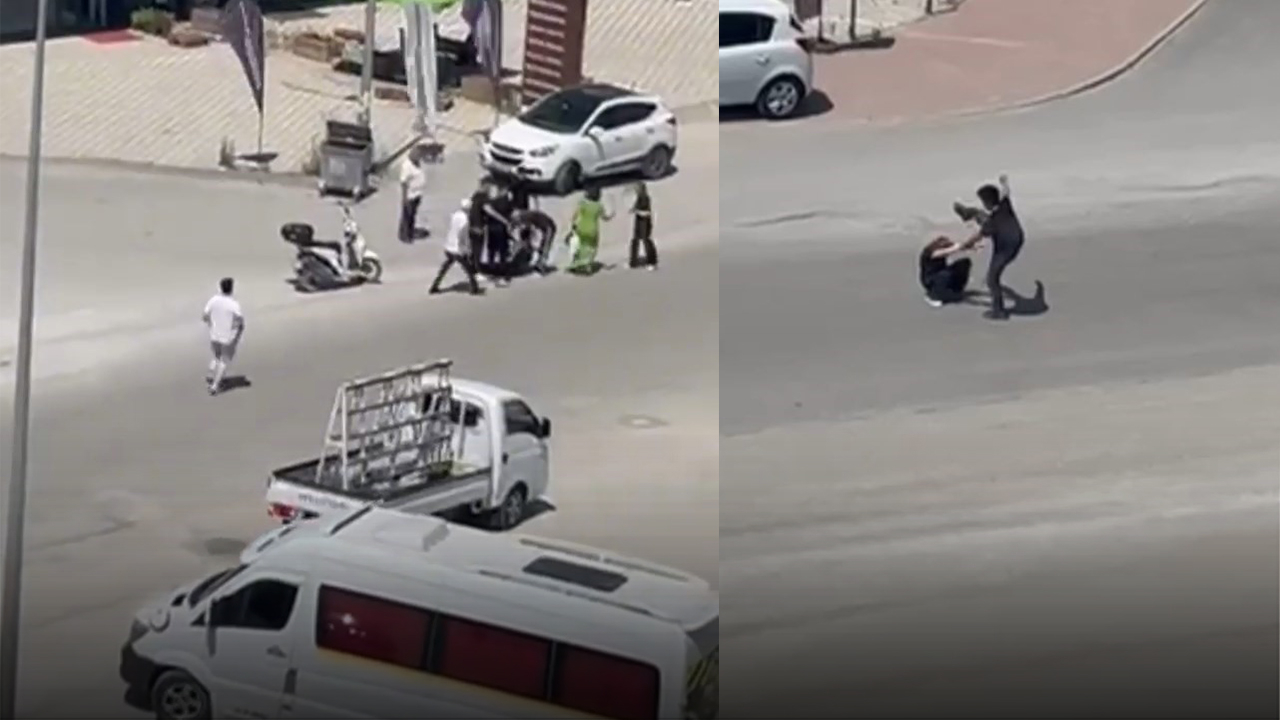 Kendisine şiddet uygulayan eşini savunan kadına vatandaşlardan tepki