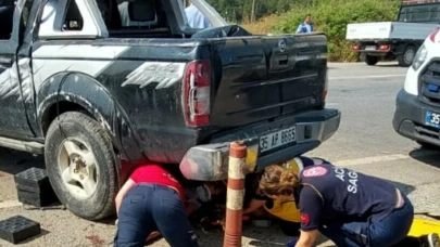 Aydın'da kamyonet takla attı! 1 ölü 2 yaralı