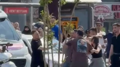 Bursa'da boks ringlerini aratmayan kavga