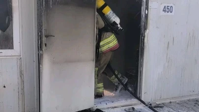 Antakya'da konteyner yangını