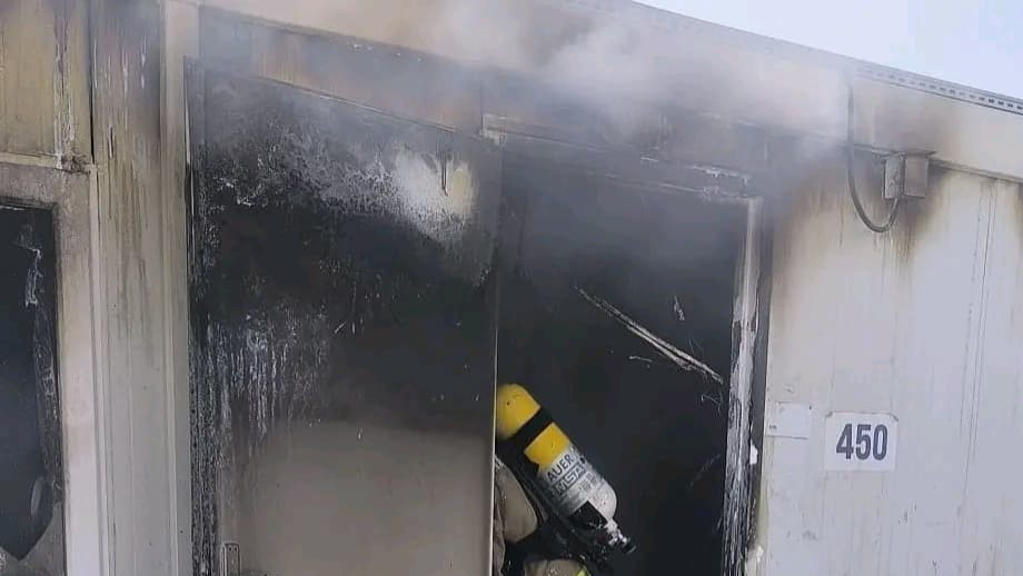 Antakya'da konteyner yangını