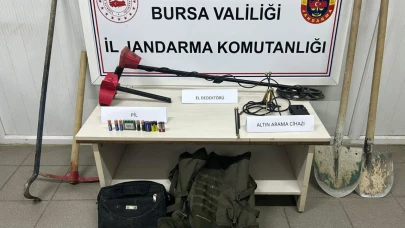 Bursa'da defineci operasyonu