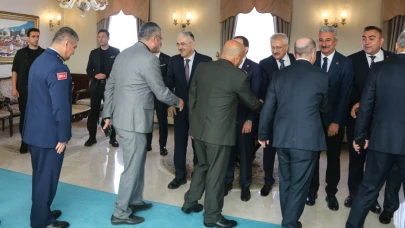 Bursa Valiliğinde bayramlaşma töreni