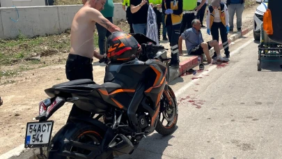 Bursa'da bisiklet ile motosiklet çarpıştı! 2 yaralı