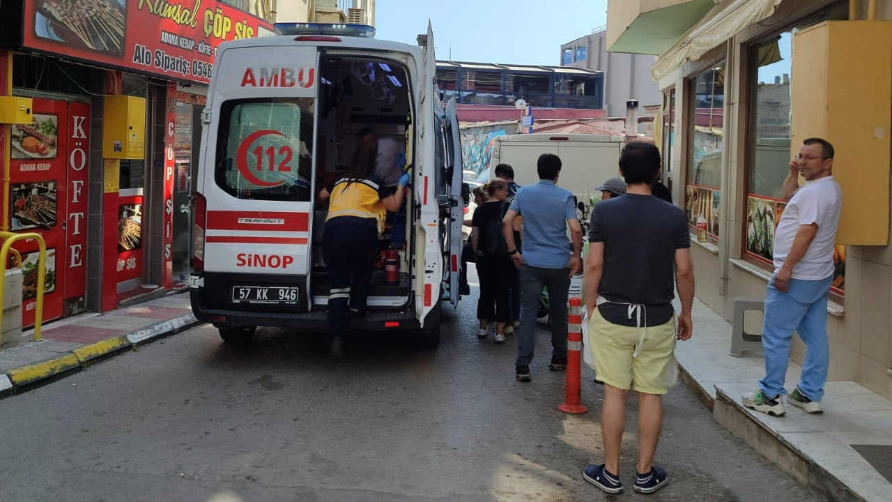 Sinop'ta otomobilin çarptığı kadın yaralandı