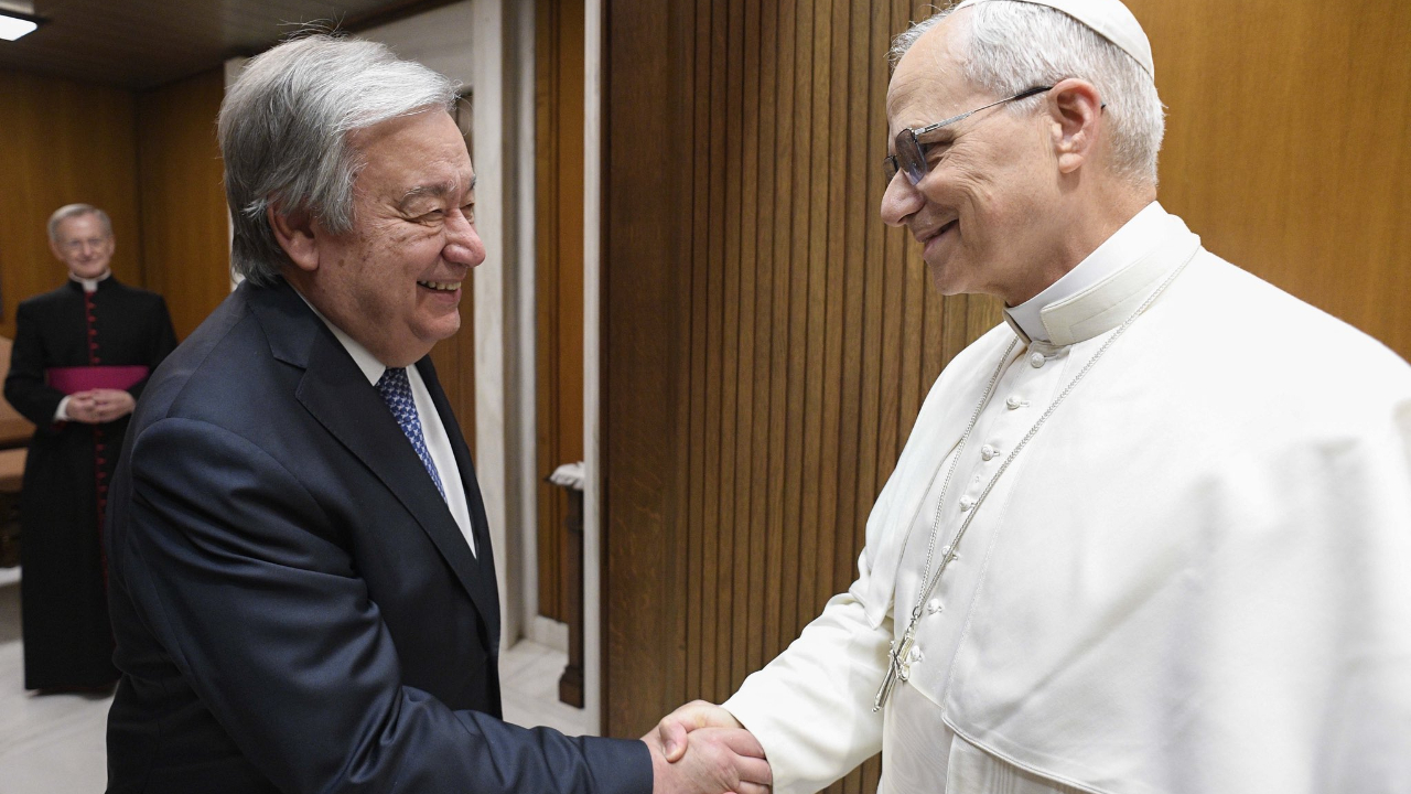 Papa 14’üncü Leo BM Genel Sekreteri Guterres ile bir araya geldi