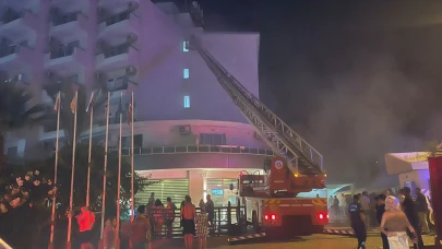 Alanya'da otel yangını!