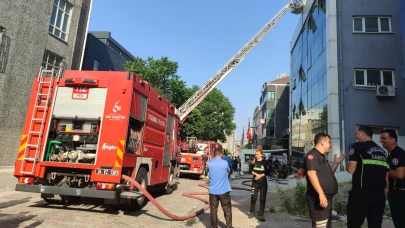 İstanbul’da iş merkezinde korkutan yangın