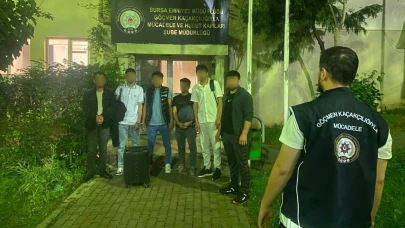 Bursa'da göçmen kaçakçılığı operasyonu! 7 kaçak göçmen yakalandı