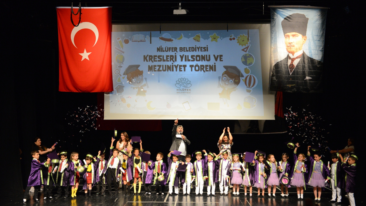 Nilüfer Belediyesi kreşlerinde mezuniyet heyecanı