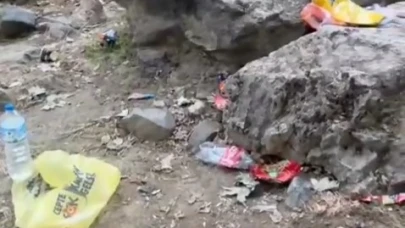Kestel'in ünlü şelalesini çöplüğe çevirdiler