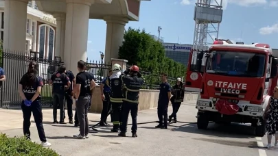 Benzinli intihar teşebbüsünü ekipler engelledi