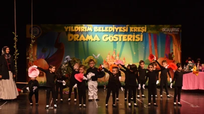 Yıldırım Belediyesi Kreşi öğrencilerinin mezuniyet sevinci