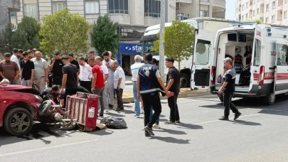 Mardin’de otomobil ile motosiklet çarpıştı! 2 yaralı