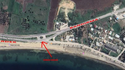 Karşı şeritten gelen otomobil korkuttu