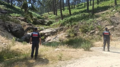 Jandarma ekipleri orman yangınlarına karşı nöbette