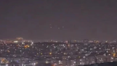 İran'ın İsrail'e attığı füzeler gece boyunca Gaziantep'ten görüldü