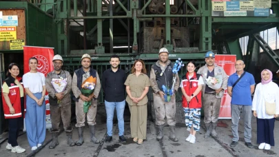 Madencilere Babalar Günü sürpriz