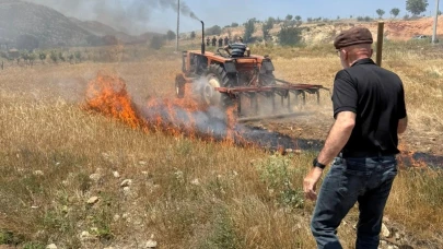 Karaman’da 200 dekar ekili alan kül oldu