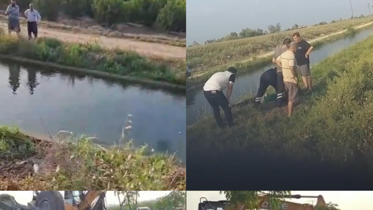 Adana'da kanala devrilen pikap baba ve iki kızına mezar oldu