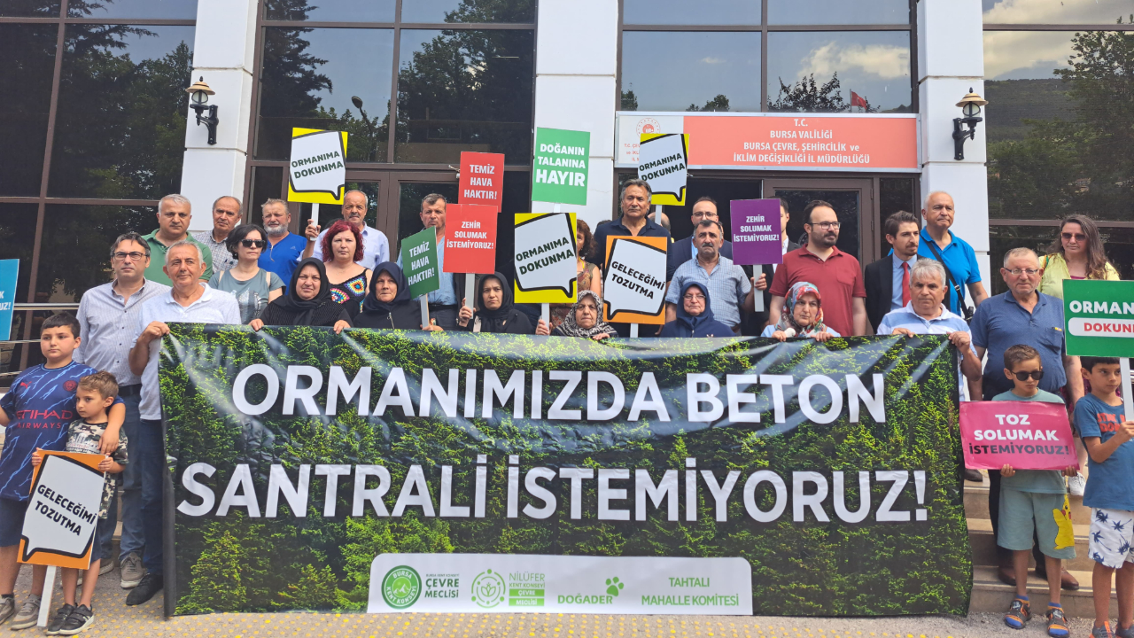 Tahtalı'da ortak çağrı: "Zehir solumak istemiyoruz"
