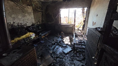 Elektrikli battaniye evi küle çevirdi