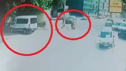 Kuryeye tekme tokat saldırı