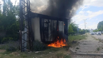 Van'da trafo yangını